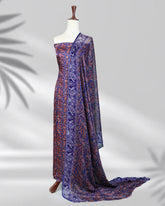 Highway Fashion Ozera silk outfit in purple with chiffon dupatta
